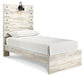 Cambeck Twin Panel Bed with Mirrored Dresser and 2 Nightstands