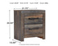 Drystan  Panel Bed With 2 Storage Drawers With Mirrored Dresser, Chest And Nightstand