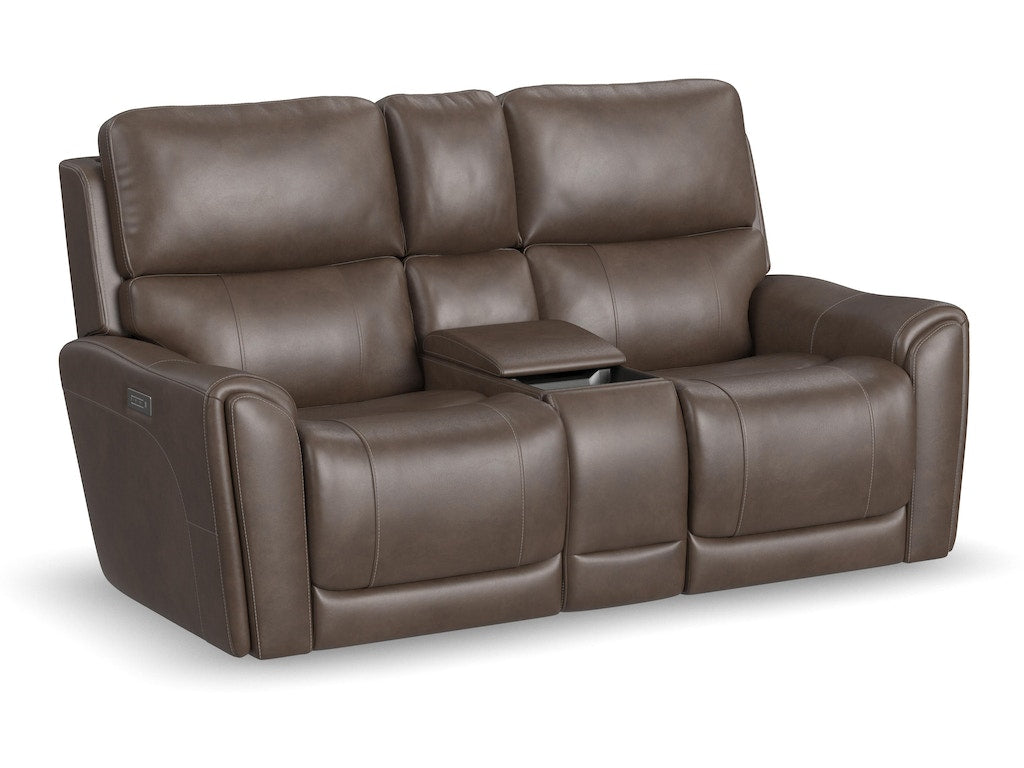 Carter Power Reclining Loveseat with Console and Power Headrests and Lumbar