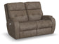 Strait Power Reclining Loveseat with Power Headrests