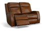 Mustang Power Reclining Loveseat with Power Headrests