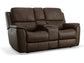 Henry Power Reclining Loveseat with Console and Power Headrests and Lumbar