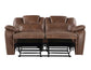 Katrine Manual Reclining Loveseat, Brown