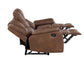 Katrine Manual Reclining Sofa, Brown