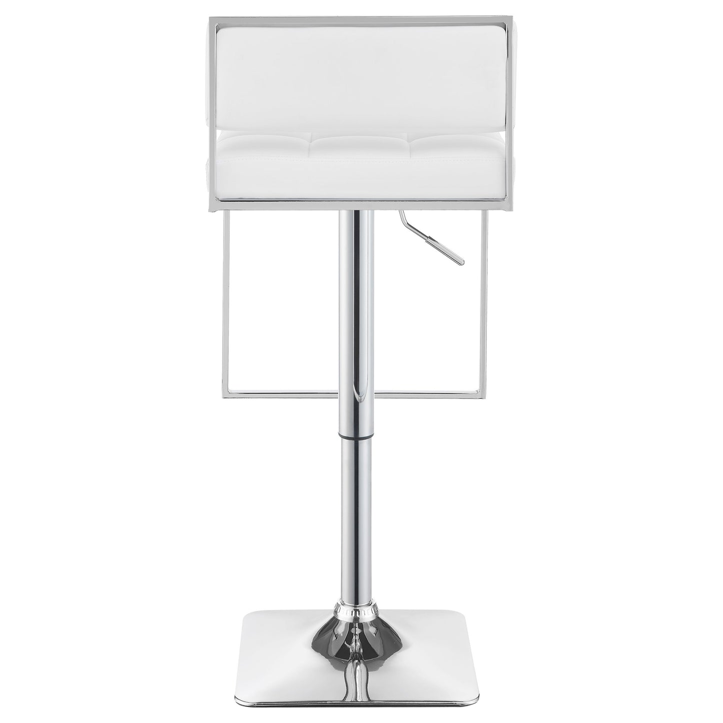 Alameda Adjustable Bar Stool Chrome and White