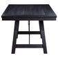 Newport 5-piece Rectangular Trestle Dining Table Set Black