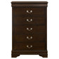 Louis Philippe 5-piece Queen Bedroom Set Cappuccino