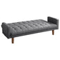 Sommer Upholstered Tufted Convertible Sofa Bed Grey