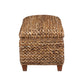 Laughton Hand-Woven Banana Leaf Storage Trunk Amber