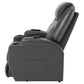 Sanger Upholstered Power Lift Massage Recliner Charcoal Grey