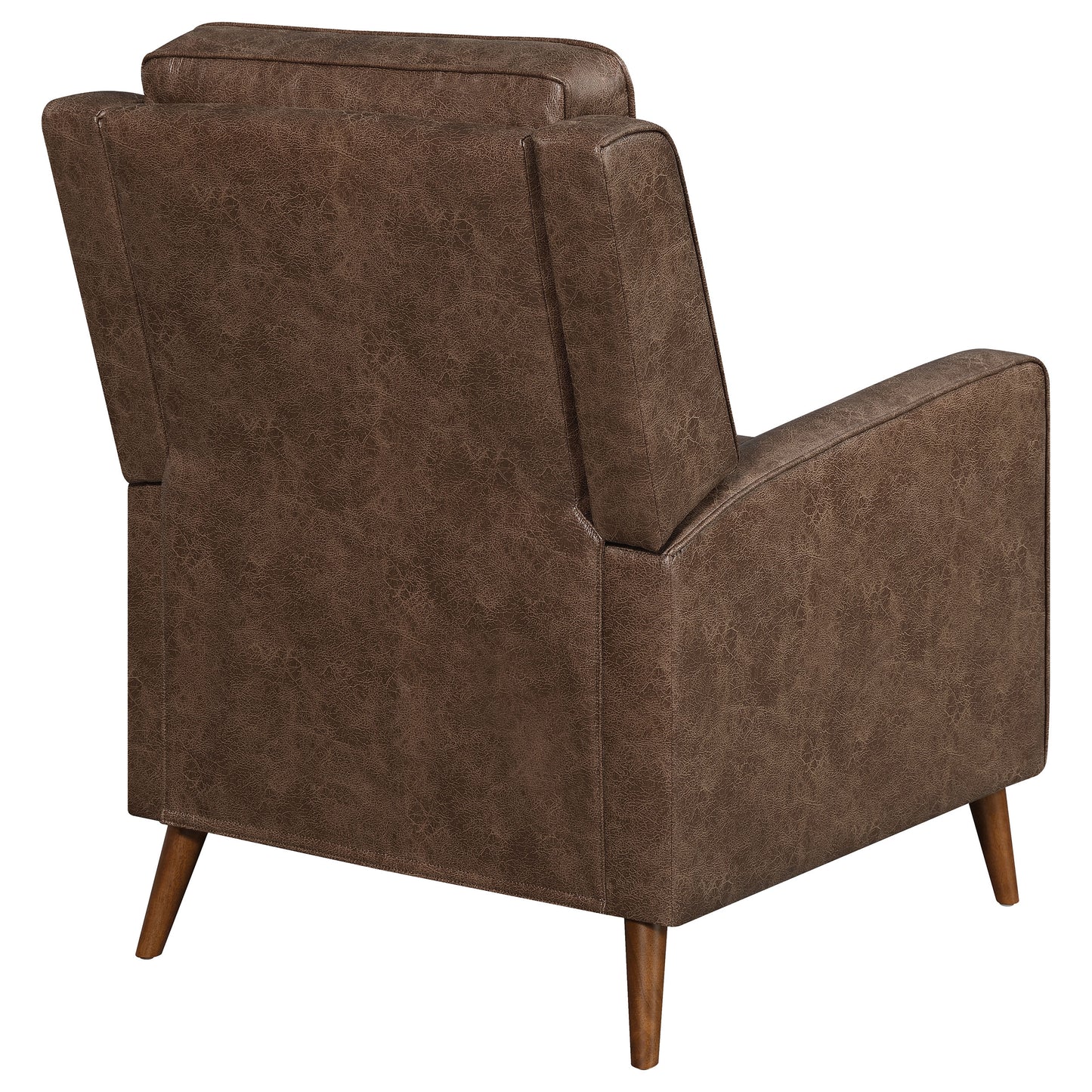 Davidson Upholstered Tufted Push Back Recliner Brown