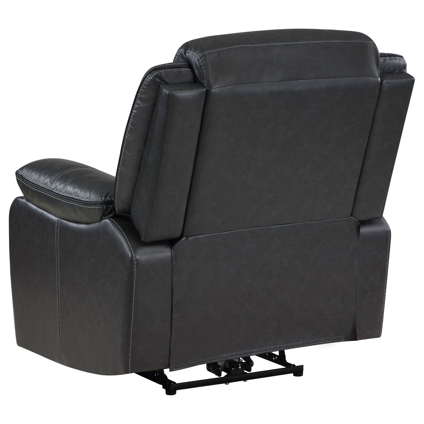 Sycamore Upholstered Power Recliner Chair Dark Grey