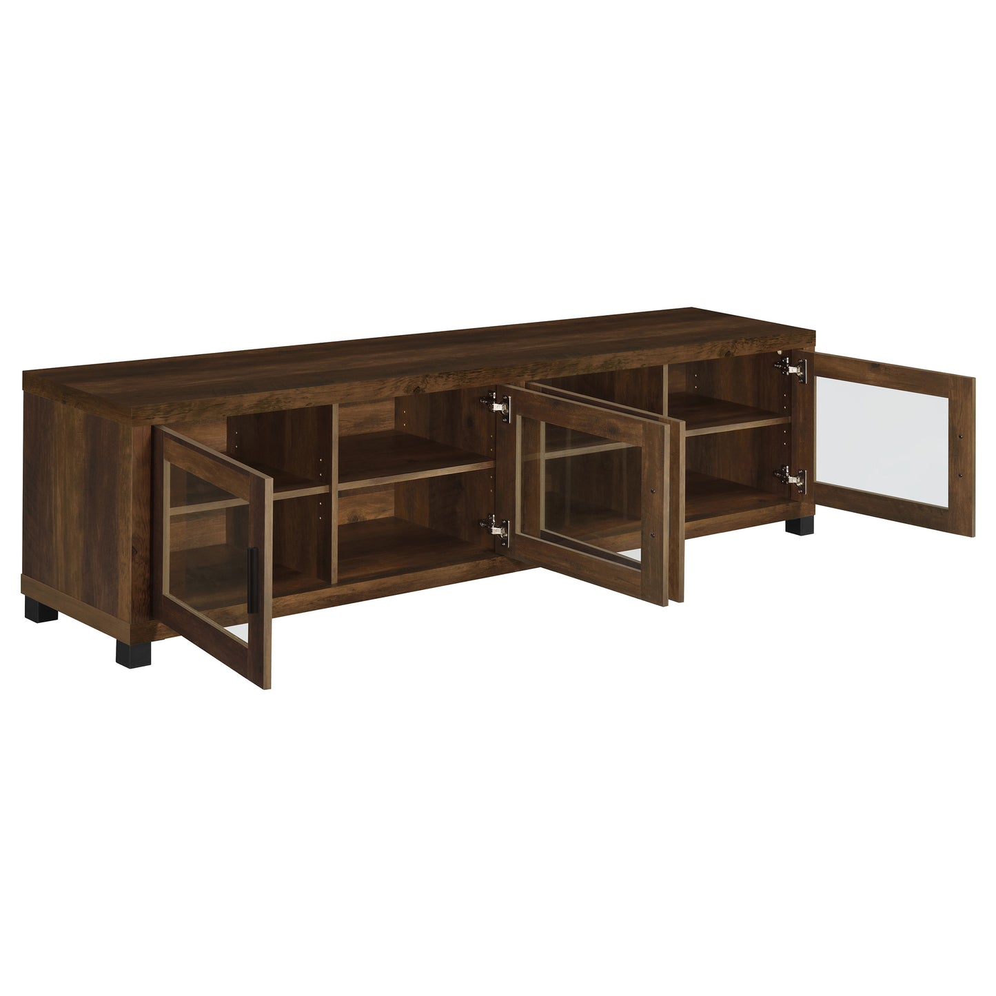 Sachin 3-piece 79" TV Entertainment Center Dark Pine