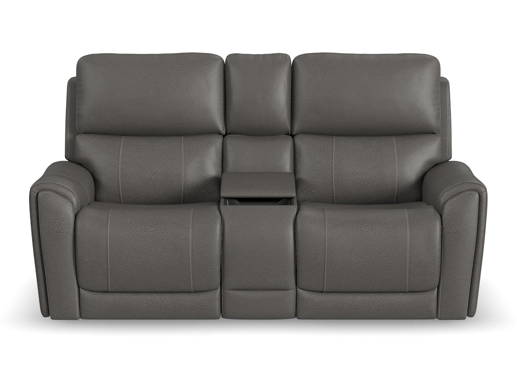 Carter Power Reclining Loveseat with Console and Power Headrests and Lumbar