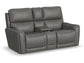 Carter Power Reclining Loveseat with Console and Power Headrests and Lumbar