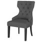 Baney Fabric Upholstered Dining Side Chair Grey and Black