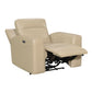 DONCELLA DUAL-POWER LEATHER CONSOLE LOVESEAT