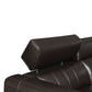 NARA 6-PIECE DUAL-POWER LEATHER RECLINING SECTIONAL