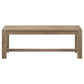 Scottsdale Wood Trestle Base Dining Bench Washed Brown