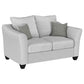 Salizar 2-piece Upholstered Flared Arm Sofa Set Sand