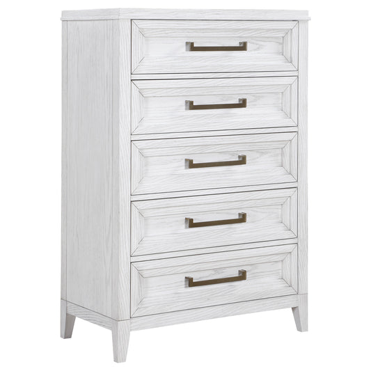 Marielle 5-drawer Bedroom Chest Distressed White