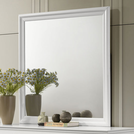 Louis Philippe Dresser Mirror White