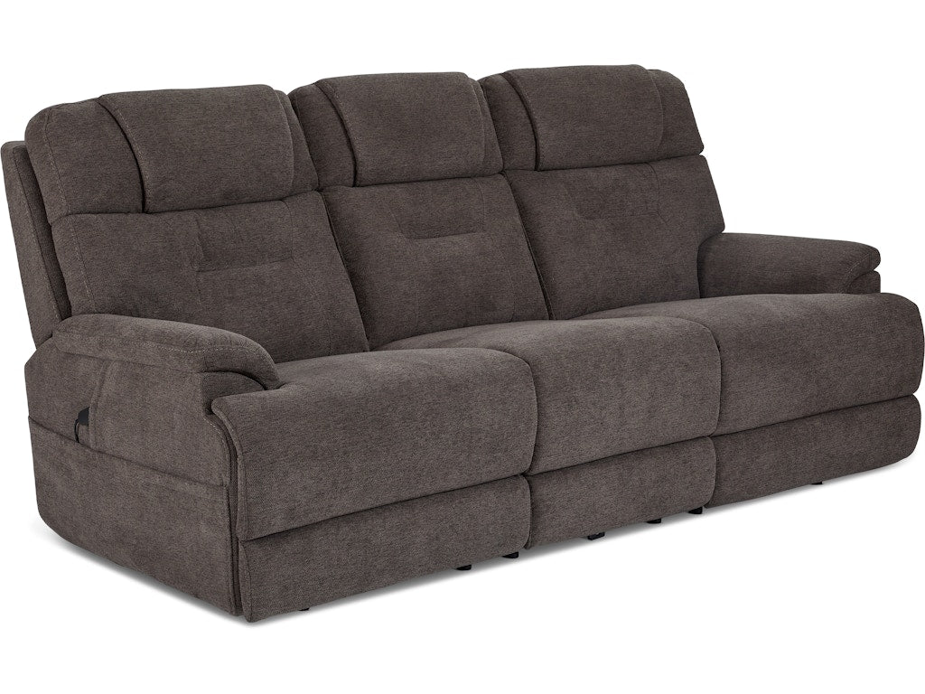 Zofa Power Reclining Sofa with Cnsl and Power Headrests/Lumbar/Heat/Mass