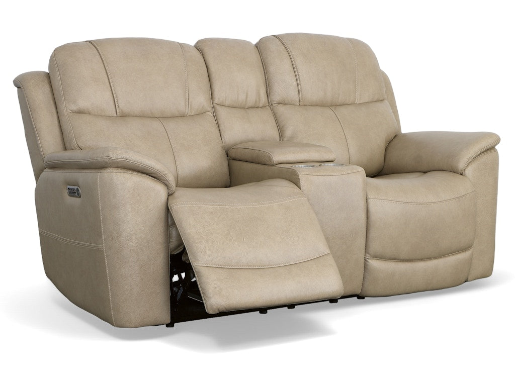 Crew Power Reclining Loveseat with Console and Power Headrests and Lumbar