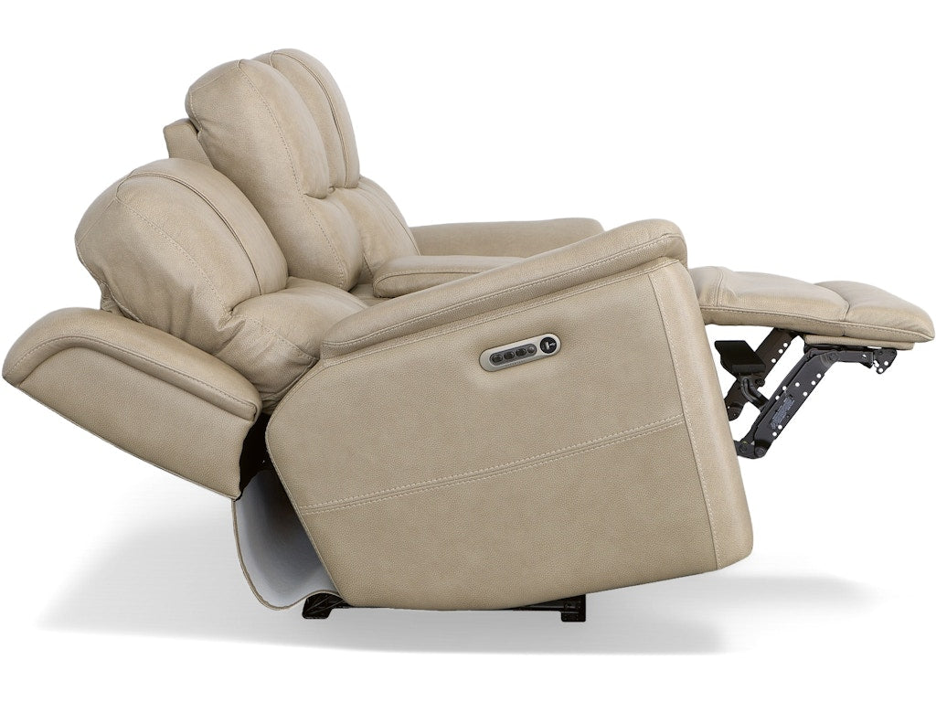 Crew Power Reclining Loveseat with Console and Power Headrests and Lumbar