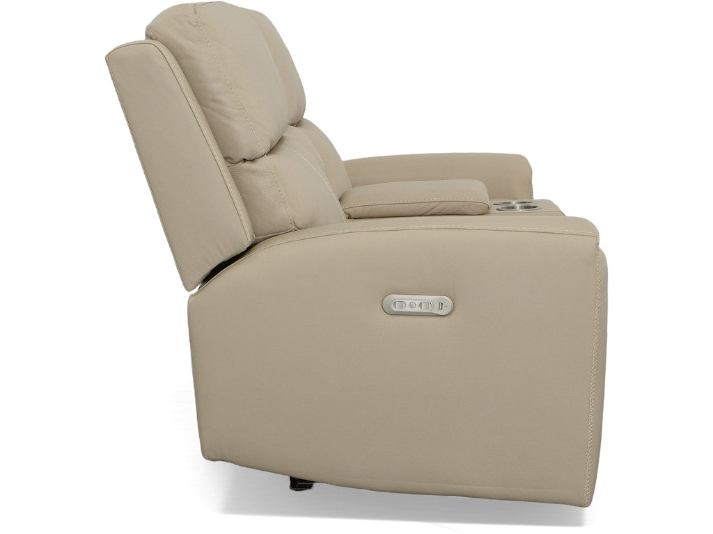 Jarvis Power Reclining Loveseat with Console and Power Headrests