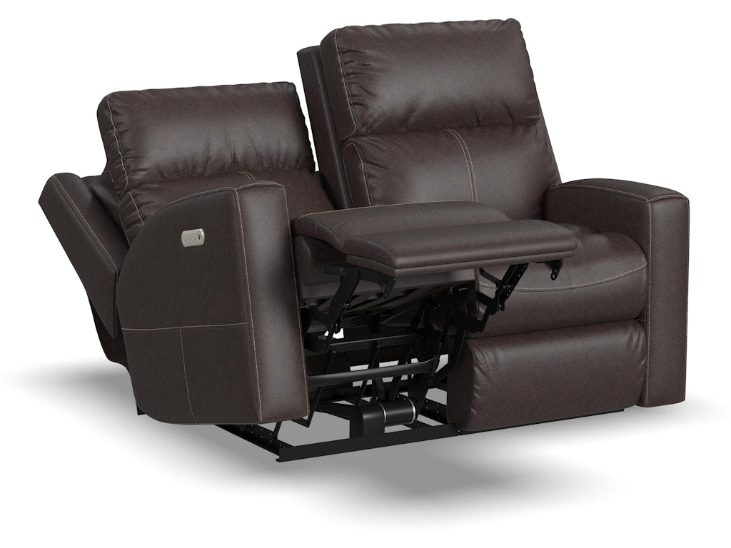 Score Power Reclining Loveseat with Power Headrests and Lumbar