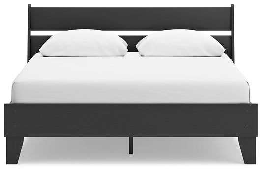 Socalle Queen Panel Platform Bed with Dresser and Nightstand