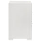 Ives 2-drawer Nightstand Bedside Table White High Gloss