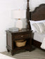 Andover 1-drawer Nightstand Bedside Table Dark Oak