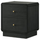 Cavelle 2-drawer Nightstand Bedside Table Black