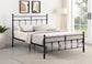 Novak 48-inch Metal Queen Open Frame Bed Matte Black