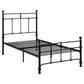 Novak 48-inch Metal Twin Open Frame Bed Matte Black