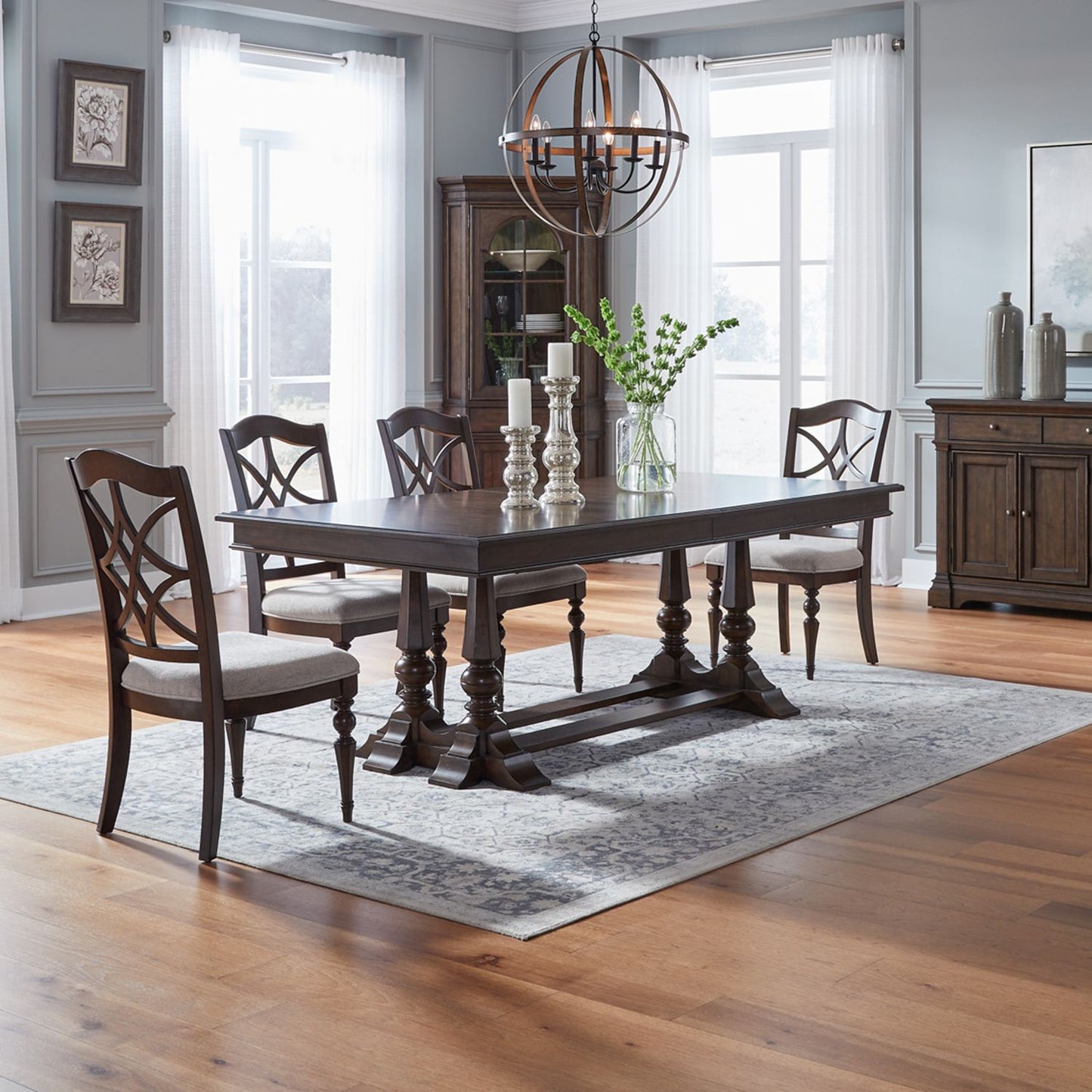 Arden Road - 5 Piece Trestle Table Set