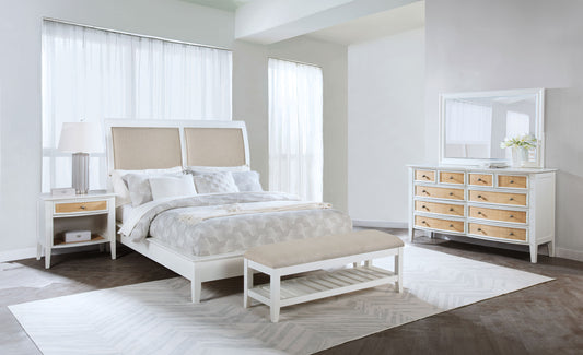 Bexhill 4-piece California King Bedroom Set White