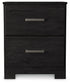 Belachime Twin Panel Bed with Nightstand