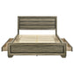 Kauffman Wood California King Storage Panel Bed Washed Taupe