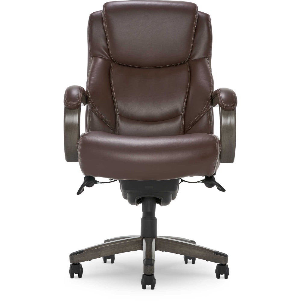 Delano Big & Tall Executive Office Chair, Chestnut Brown with Distressed Wood