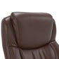 Delano Big & Tall Executive Office Chair, Chestnut Brown with Distressed Wood