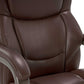 Delano Big & Tall Executive Office Chair, Chestnut Brown with Distressed Wood