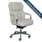 Sutherland Quilted Leather Office Chair, Light Ivory