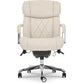 Sutherland Quilted Leather Office Chair, Light Ivory