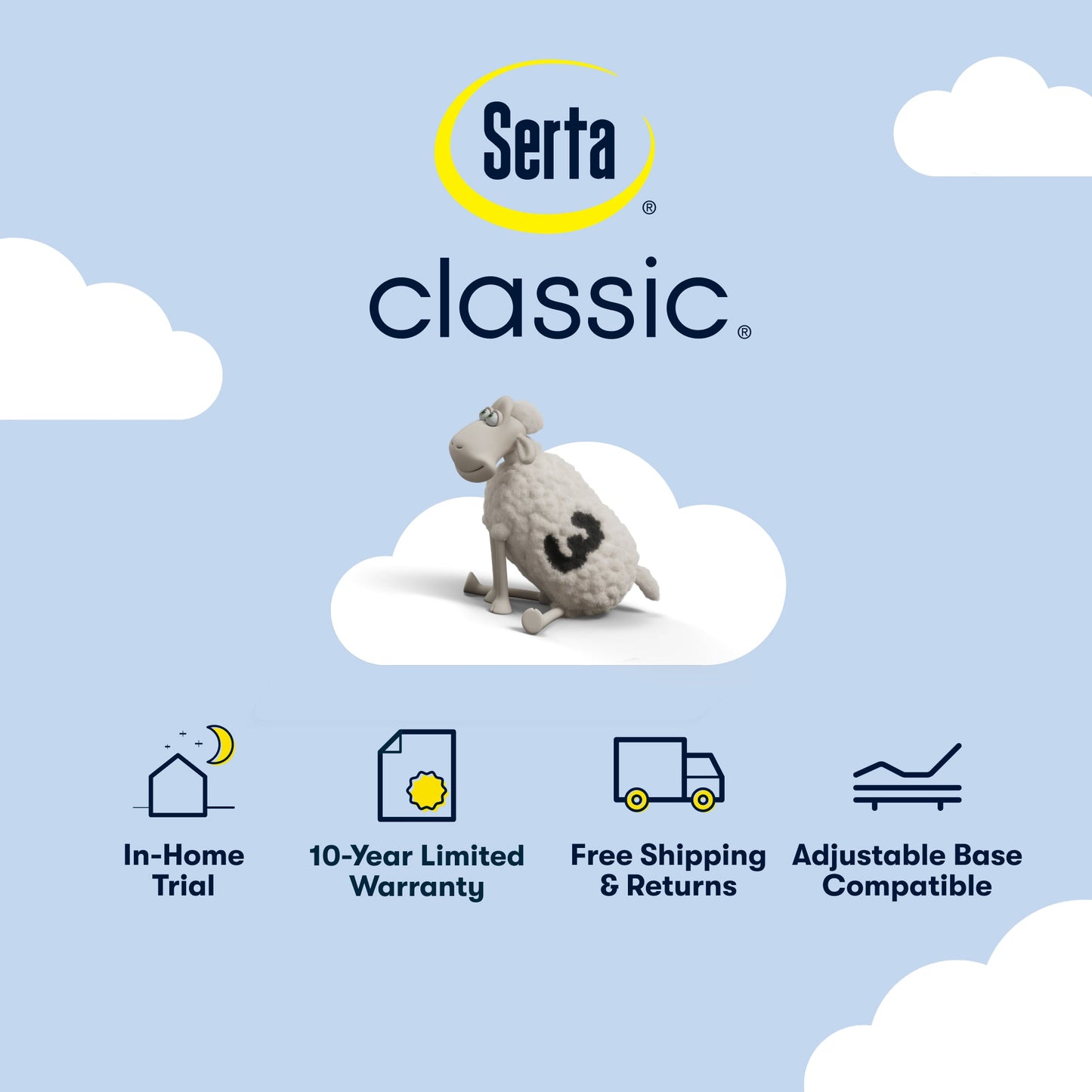 Serta Classic Mattress Queen / Standard / Firm