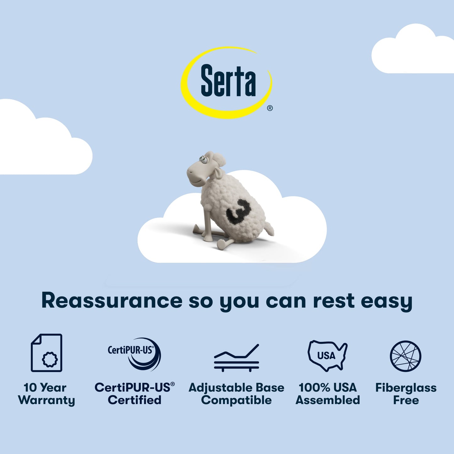 Serta Sleep to Go Foam Mattress in a Box Full / Foam (6" Profile)