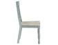 Darcy Solid Wood Side Chair, Mint Green and Natural Finish