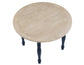 Darcy 42" Round Dining Table, Midnight Blue and Natural Finish